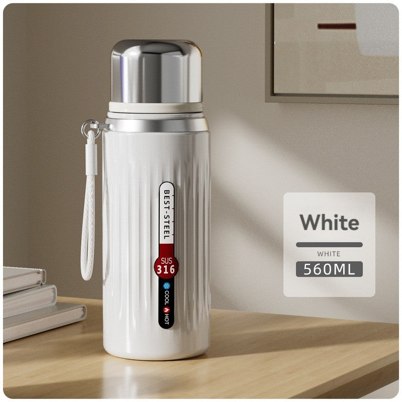 316 Stainless Steel Insulated Cup Outdoor Large Capacity Handle Water Bottle Vacuum Cold Bottle